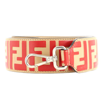 Fendi Strap You Shoulder Strap Zucca Embossed Leather