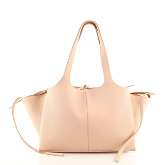 Celine Tri-Fold Shoulder Bag Grained Calfskin Small