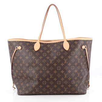 Louis Vuitton Neverfull NM Tote Monogram Canvas GM Brown