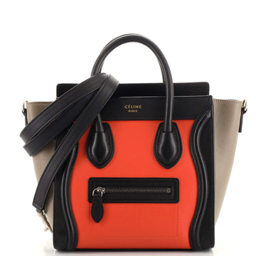 Celine Luggage Bag Smooth Leather Nano