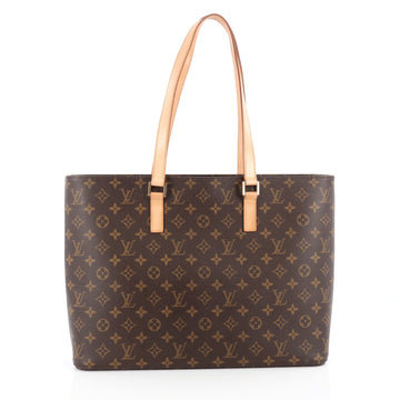 Louis Vuitton Luco Handbag Monogram Canvas Brown