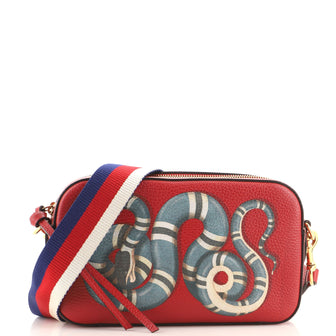 Gucci Zip Camera Bag Animal Print Leather