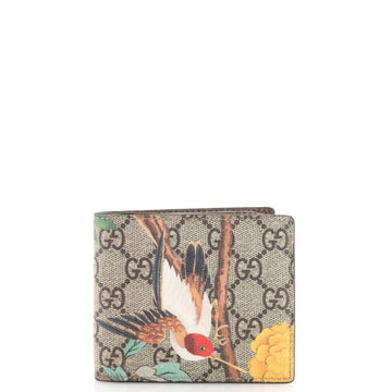 Gucci Bifold Wallet Tian Print GG Coated Canvas