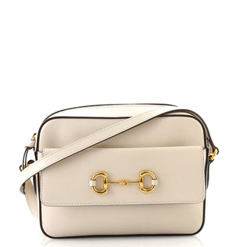 Gucci Horsebit 1955 Flap Pocket Camera Bag Leather Small