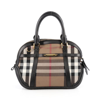 Burberry Bridle Orchard Bag House Check Canvas Small 1821101