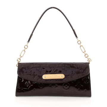 Louis Vuitton Sunset Boulevard Handbag Monogram Vernis Purple