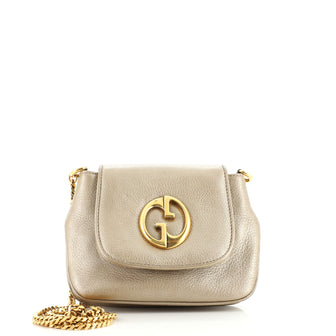 Gucci 1973 Chain Shoulder Bag Leather Small