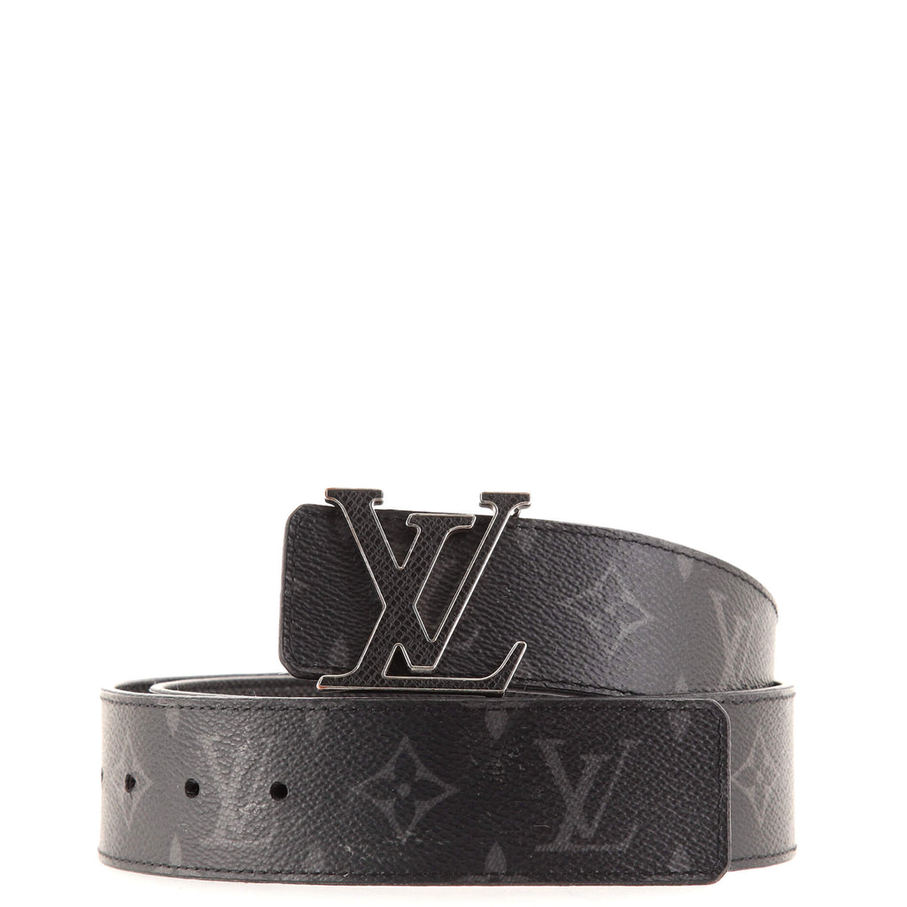 Louis Vuitton LV Initiales Belt Monogram Canvas Wide Black 1198184