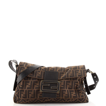 Fendi Baguette Messenger Bag Zucca Canvas