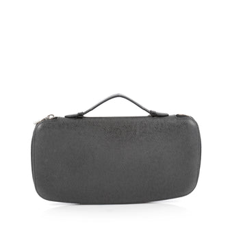 Louis Vuitton Atoll Organizer Handbag Taiga Leather Gray 1821908
