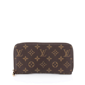 Louis Vuitton Zippy Wallet Monogram Canvas Brown 1821909