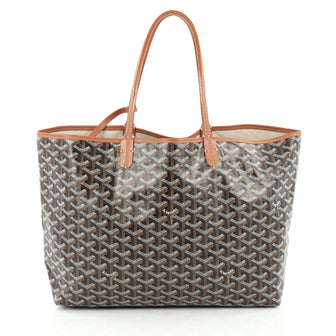 Goyard St. Louis Tote Coated Canvas PM Brown 1821914