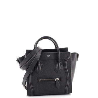 Celine Luggage Bag Grainy Leather Nano