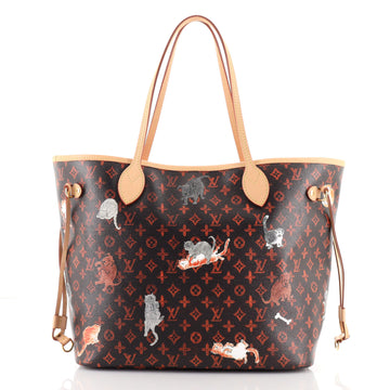 Louis Vuitton Neverfull NM Tote Limited Edition Grace Coddington Catogram Canvas MM