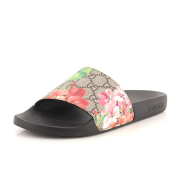 Gucci Slide Sandals Printed GG Coated Canvas