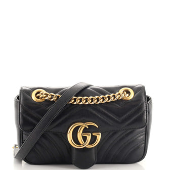Gucci GG Marmont Flap Bag Matelasse Leather Mini