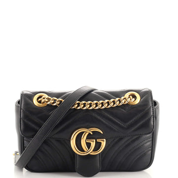 Gucci GG Marmont Flap Bag Matelasse Leather Mini