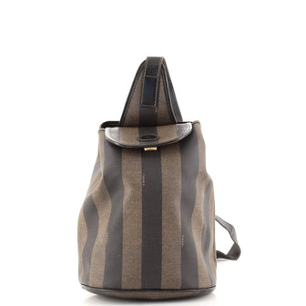 Fendi Pequin Sling Backpack Coated Canvas Medium