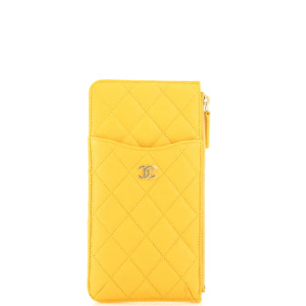 Chanel Classic Phone Case Pouch Quilted Caviar