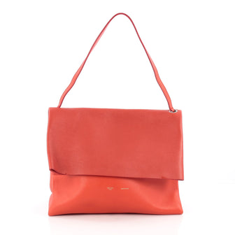 Celine All Soft Tote Leather Red 1822601