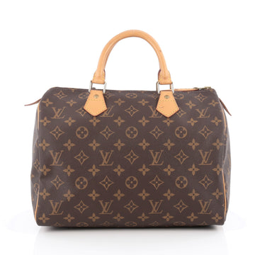 Louis Vuitton Speedy Handbag Monogram Canvas 30 Brown 1822605