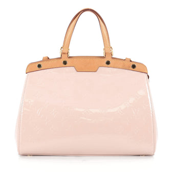 Louis Vuitton Brea Handbag Monogram Vernis MM Pink 1822606