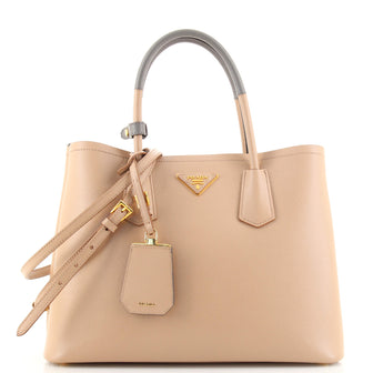 Prada Cuir Double Tote Saffiano Leather Medium