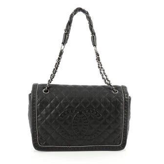 Chanel Istanbul Flap Bag Quilted Leather Large Black