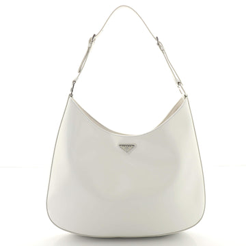Prada Cleo Shoulder Bag Spazzolato Leather Maxi