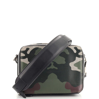 Burberry Sutton Crossbody Bag Camouflage Leather Small