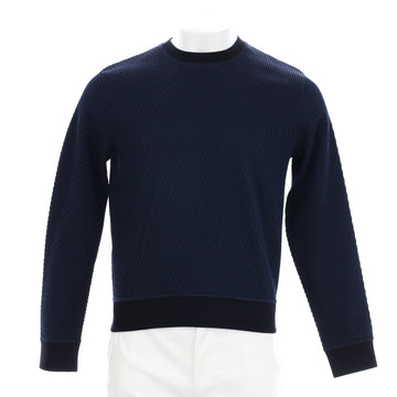 Hermes Men's Textured Crewneck Sweater Wool Blend