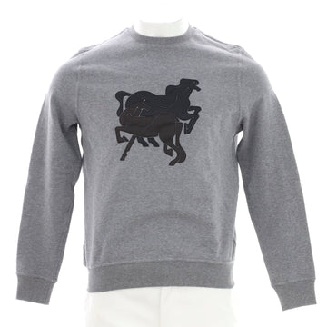 Hermes Men's Crewneck Sweater Cotton with Applique