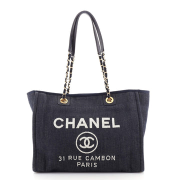 Chanel Deauville Tote Denim Small