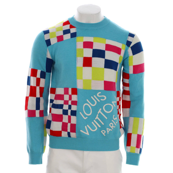 Louis Vuitton Mens Studio Crewneck Sweater Wool Print 21675846