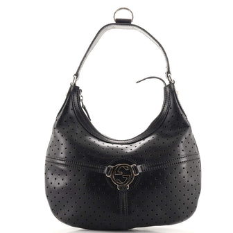 Gucci Reins Hobo Perforated Leather Medium