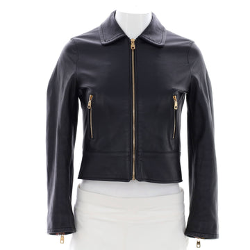 Dolce & Gabbana Women's Zip Up Jacket Leather