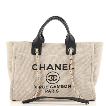 Chanel Deauville NM Tote Mixed Fibers Small