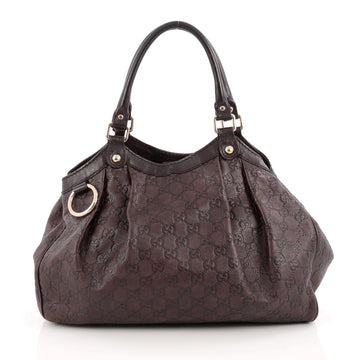 Gucci Sukey Tote Guccissima Leather Medium Brown 1823302