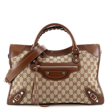 Gucci x Balenciaga The Hacker Project Neo Classic City Bag GG Canvas Medium