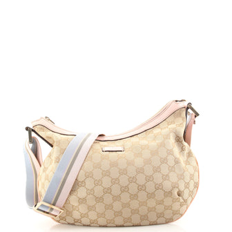 Gucci Saddle Zip Messenger Bag GG Canvas Medium