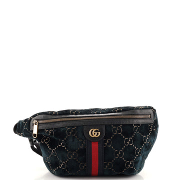 Gucci Ophidia Zip Belt Bag GG Velvet