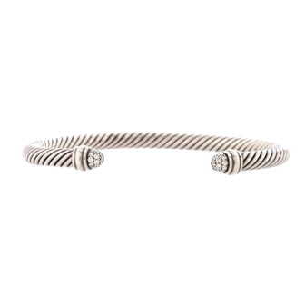 David Yurman Cable Classic Bracelet Sterling Silver with Diamonds 5mm