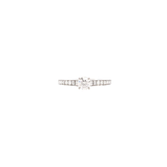 Van Cleef & Arpels Romance Solitaire Ring Platinum with RBC Diamond V/VVS1 0.30-0.32CT