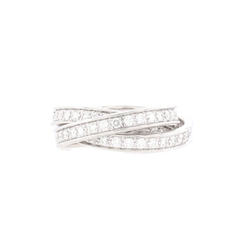 Cartier Trinity Ring 18K White Gold and Diamonds