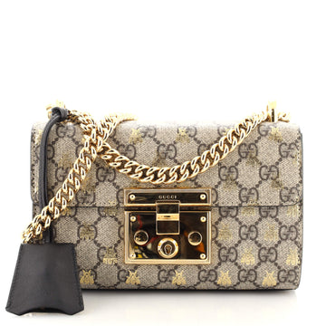 Gucci Padlock Shoulder Bag Printed GG Coated Canvas Small