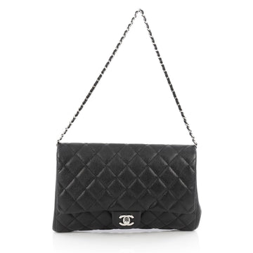 Chanel Clutch with Chain Quilted Caviar Black 1825501