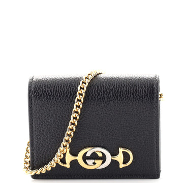 Gucci Zumi Chain Card Case Leather