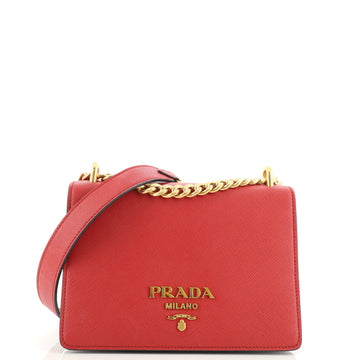 Prada Chain Flap Bag Saffiano Leather Small