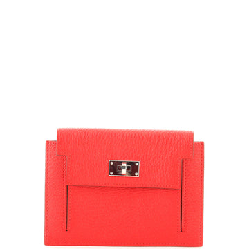 Hermes Kelly Pocket Compact Wallet Chevre Mysore