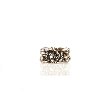Gucci Interlocking G Gourmette Ring Metal